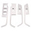 For  Ix25 Creta Chrome Inner Door Armrest Window  Cover Decoration Control Panel Auto Accessories 2015-2019 1