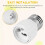 E27 to GU10 Extend Base LED CFL Light Bulb Lamp Adapter Converter Screw Socket 7