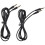2Pcs 3.5mm M/M Stereo Headphone Audio Extension Cable Cord With Volume Control Black 1