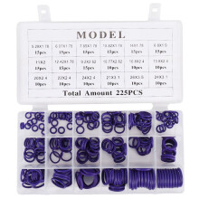 225Pcs Seal O-Ring R22 R134A Air Conditioning O-Ring Rubber Washer Assortment Pl Car Accessories