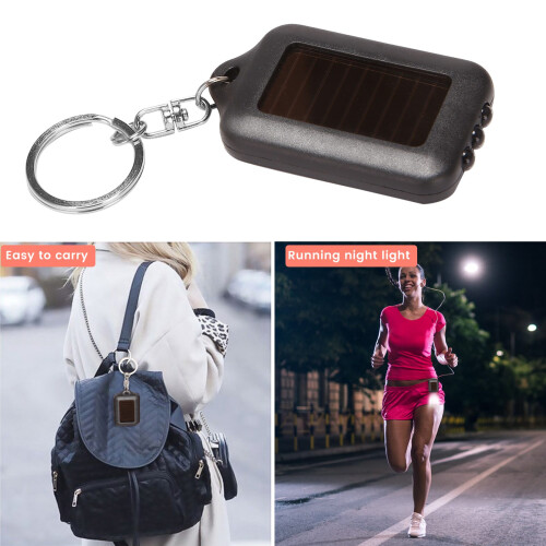 Solar-powered LED Flashlight / Keychain 2