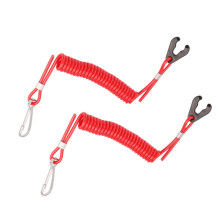 2 Cuerdas de Seguridad para PWC Jet Ski Wave Runners Dejar de Matar TPU + PVC Llave de Encendido Roja Cuerda de Seguridad Flotante Z PelíCula