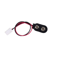 Poppenhuis Miniatuur 9V Batterijconnector met Draad en Enkele Aansluiting LA005