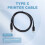 USB-C USB 3.1 Type C Male to USB2.0 USB B Male Data Cable for Laptop Printer Hard Disk 1m 2