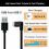 10Ft USB3.1 Type C Lien CâBle Haute Vitesse pour  Quest Lien CâBle 5 Gbps Transfert 6