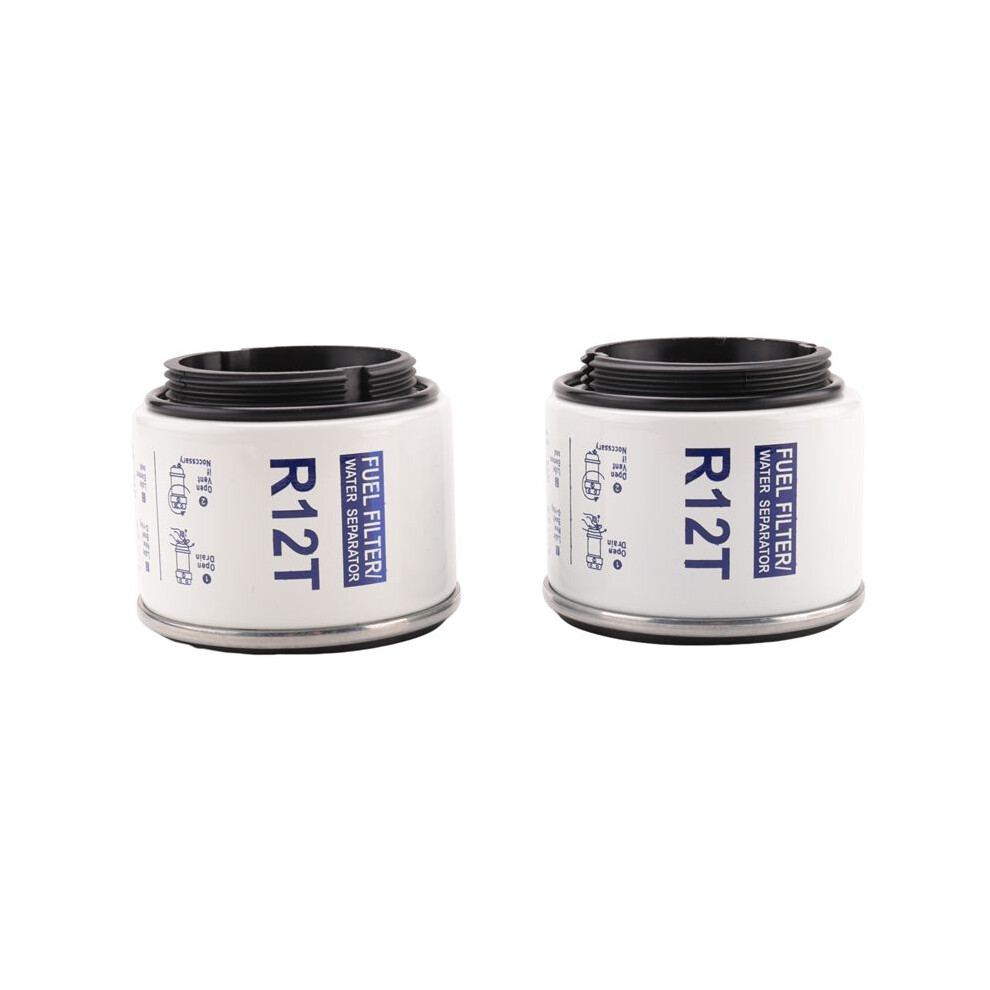 2Pcs For R12 R12s R12t Racor 140R 120At S3240 Npt Zg1 / 4-19 Sfc-8801-10 Fuel Water Separator Filter 4712379902354