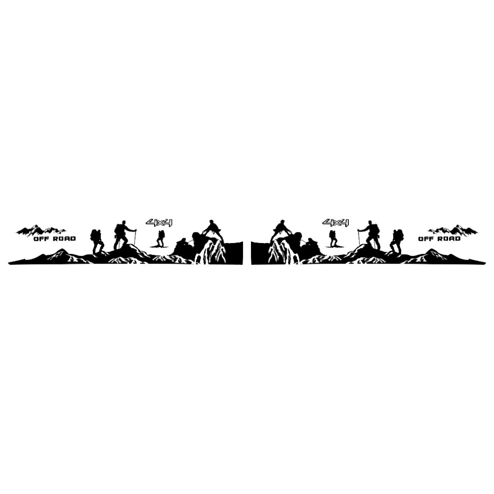 8Pcs Car Door Side Body Stickers For Ranger Raptor F150 F-150 Off Road 4X4 Climber Pickup Diy Auto Decals Sticker 4713332882485