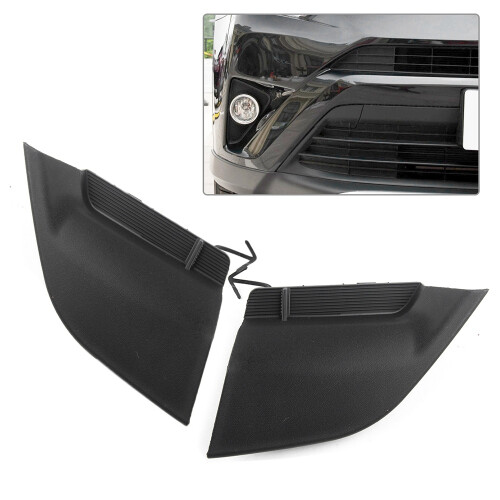 2Pcs Front Bumper Tow Hook Eye Cover Cap for  RAV4 EU 2016-2018 2