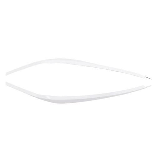 For  2019 2020 2021 Front Headlight Eyelids Eyebrow Trim Sticker White