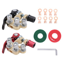 Quick Release Battery Terminals Clamps Car Battery Terminal Shut-Off Connectors for 12V 24V Boat Race UTV Tractor Truck