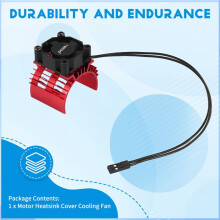Motor Heatsink Cover Cooling Fan for 144001 124019 124018 124016 104001 RC Car 540 550 3650 Motor Heat Sink,2