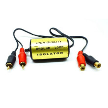 RCA Audio Noise Filter Suppressor Ground Loop Isolator per Auto e Home Stereo 2XRCA Maschio, 2XRCA Femmina e Audio per Auto