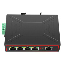 5  100M Industrial Network  RJ45 Hub Internet Splitter RJ45  Plug and  DIN Rail Type Enhance