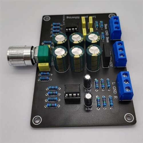2 Way Subwoofer Frequency Divider Board Electronic Low-Pass Filter Crossover AC12V NE5532(88Hz) 1