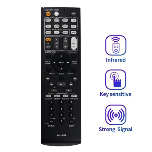 Remplacez la TéLéCommande RC-737M pour la TéLéCommande Du RéCepteur AV 1