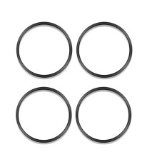 4 Piezas de Embellecedores de Anillo Circulares Circundantes Exteriores de VentilacióN de CA para Interior de Coche Negro para Tacoma 2016-2023