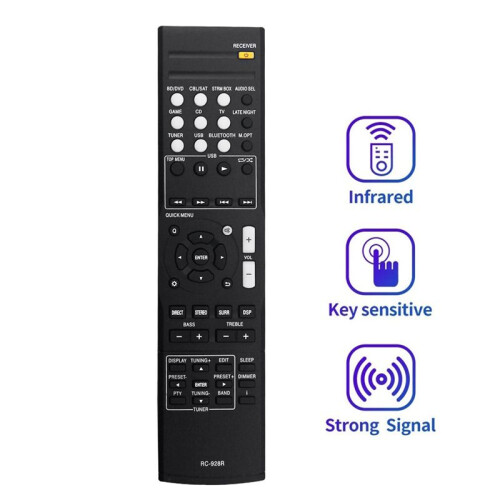 RC-928R Replace Remote Control for  AV Receiver HT-S3900 HT-R397 TX-SR373 HT-P395 1