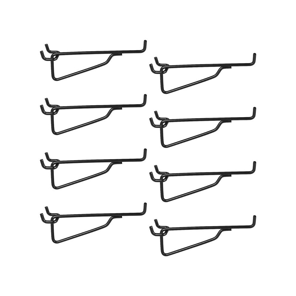 Peg Board Shelf Hooks, 8Pack 6In Metal Utility Hook Set, Peg Board Organizer For Garage Workbench Art Room Office 6031002142300