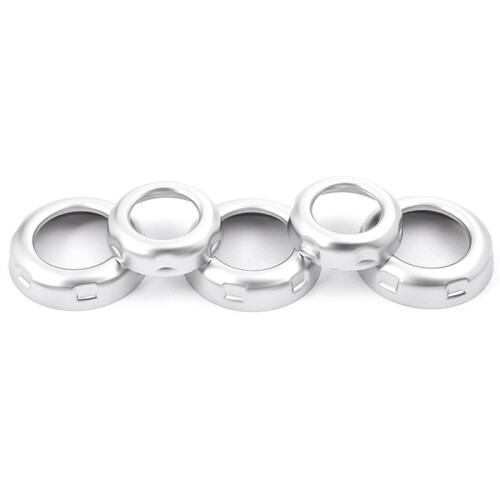 5 Pcs Chrome Volume & Air Conditioning Knobs Trim for   4 LR4  Sport 1