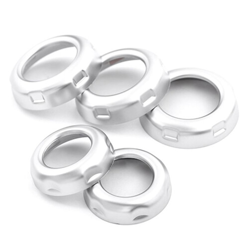 5 Pcs Chrome Volume & Air Conditioning Knobs Trim for   4 LR4  Sport