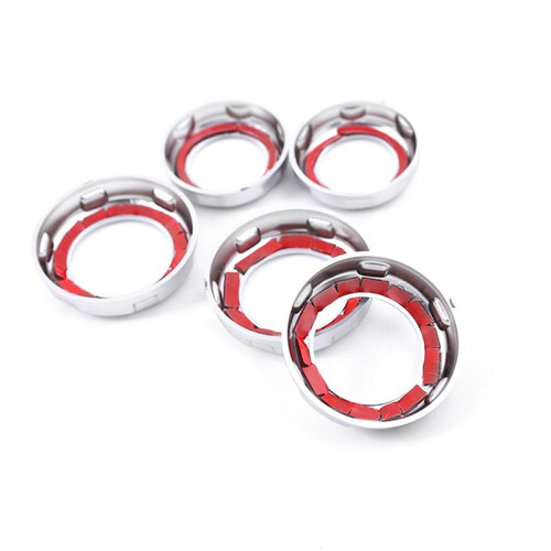 5 Pcs Chrome Volume & Air Conditioning Knobs Trim for   4 LR4  Sport 2