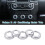 5 Pcs Chrome Volume & Air Conditioning Knobs Trim for   4 LR4  Sport 7