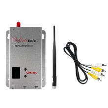 Ricevitore FPV VRX 1.2G 1.5W + Antenna 12CH 1500Mw Ricevitore Audio Video per Modello RC Drone FPV A Lungo Raggio