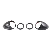 4PCS Center Air Vent Outlet Panel Cover Trim Carbon Fiber Color for