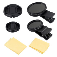 Filtro Obiettivo Telefono 37mm 52mm con Clip per Smartphone Filtro Variabile Universale ND2-400 per Obiettivo Fotocamera Telefono Cellulare