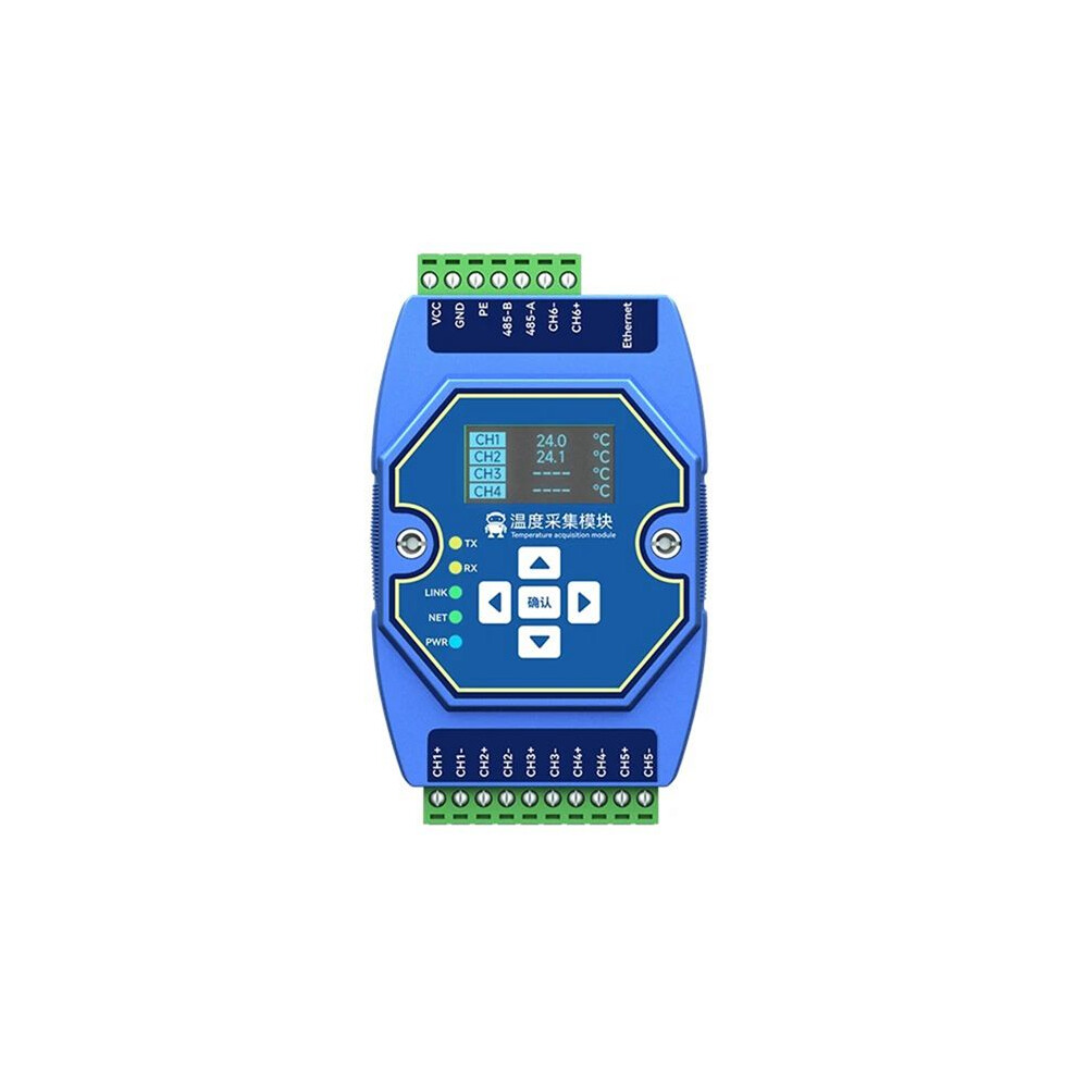 6 Way Temperature Acquisition Module Type K Modbus Thermocouple Input Rs485 Ethernet Gateway Watchdog Dns Industrial 6031439506331