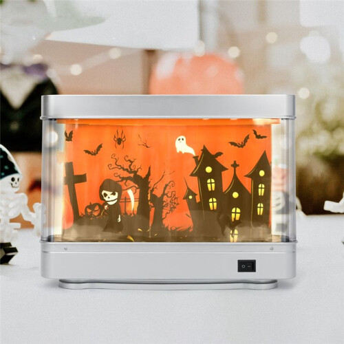 USB Fish Tank Light Aquarium Decor Night Light Virtual Dynamic LED Table Lamp Cute Room Decor Gift Halloween 1