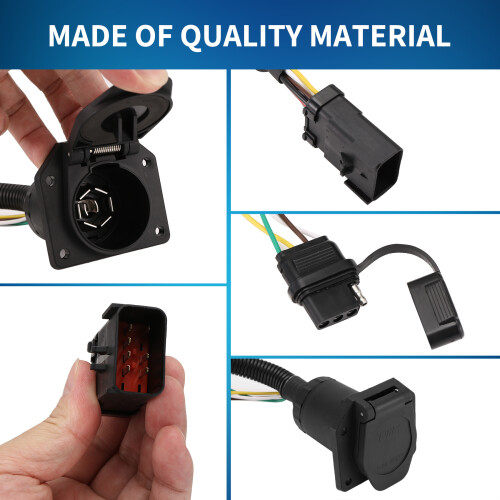 56038366AB Trailer Wiring 7-Way Pin Connector Plug for  Ram Durango 1