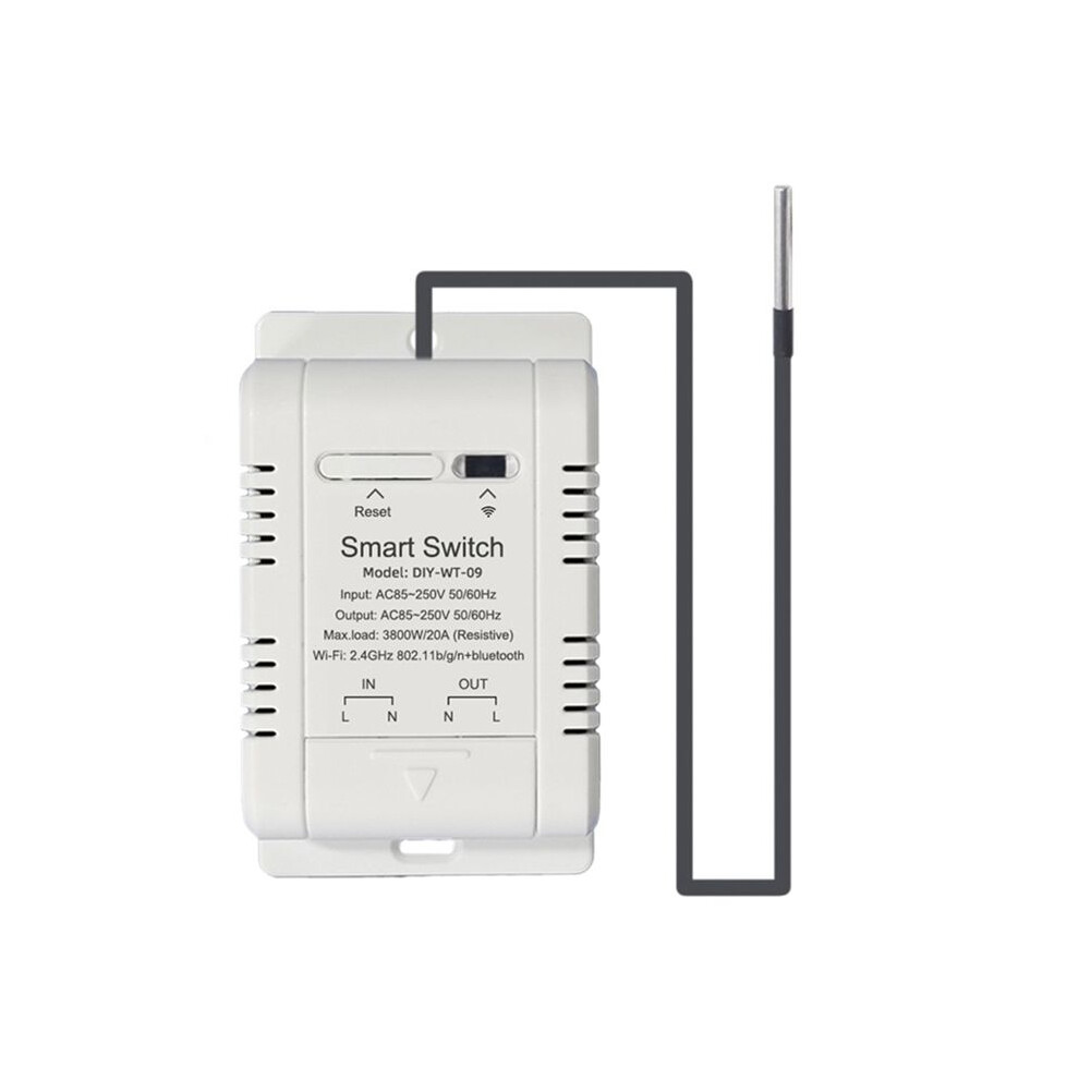 Wifi Temperature With 1M Sensor Ewelink Wifi 20A Thermostat Temperature Supports Voice Control 6032513387501