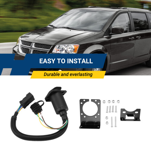 56038366AB Trailer Wiring 7-Way Pin Connector Plug for  Ram Durango 2
