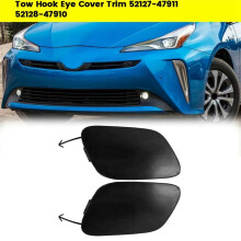 1 Par de Molduras de Cubierta de Ojo de Gancho de Remolque de Coche 52127-47911 52128-47910 para Prius 2019-2021 Tapas de Ojo de Gancho de