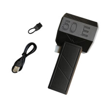 50E Handheld Turbo Jet Fan Car Violent Air Blower 50mm Brushless Motor Powerful Electric Dust Blower Black&White Gray