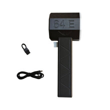 Ventilador Portátil Turbo Jato 64E Ventilador de Ar Violento para Carro Motor Sem Escova de 64 mm Potente Soprador de Poeira Elétrico Preto e Branco
