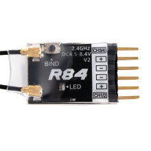 Pour Récepteur RC PWM Compatible Radiomaster R84 V2 4CH pour Émetteur Frsky D8 D16 SFHSS Radiomaster TX12 T16S