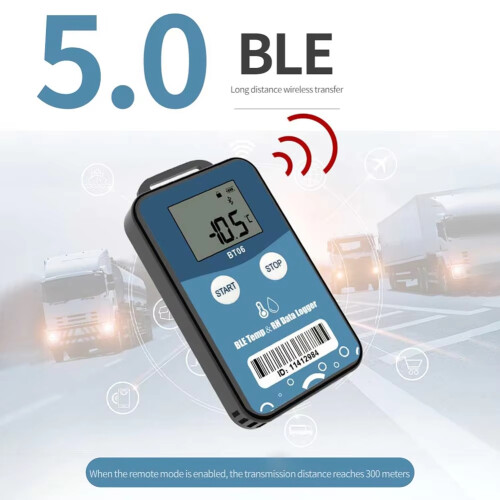 BT06  Humidity Temperature Data Logger Digital 32000 Point Internal Sensor Long Distance  Recorder 2