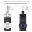 2.4G Guitar Wireless System Transmitter Receiver Rechargeable 180 Rotatable 5