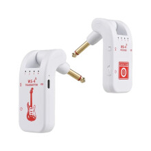 2.4G Wireless Guitar System Rechargeable Guitar Transmitter Receiver 48K/16bit Real- Transmission Rotatable Plug,A