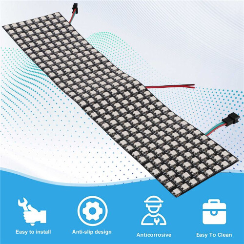 WS2812 Led Programmable Light Individually Addressable Flexible for Video Display, DC5V (8x32) 1