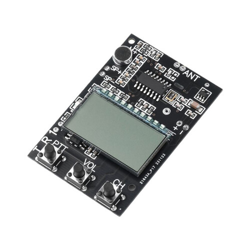 FM Walkie Talkie Circuit Board Transceiver Module FM Transmitter Receiver Module 7 Frequency 27-480MHz DC3.3-6V 2