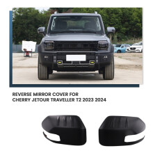 Coque de Rétroviseur Extérieur de Voiture Noir Mat Autocollant pour Jetour Traveller T2 2023 2024