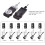 2.4G Guitar Wireless System Transmitter Receiver Rechargeable 180 Rotatable 2