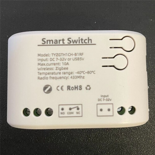 Tuya  Zigbee  with Temperature Sensor Passive Dry Contact Zigbee Relay Work with Home Assistant  7-32V 2