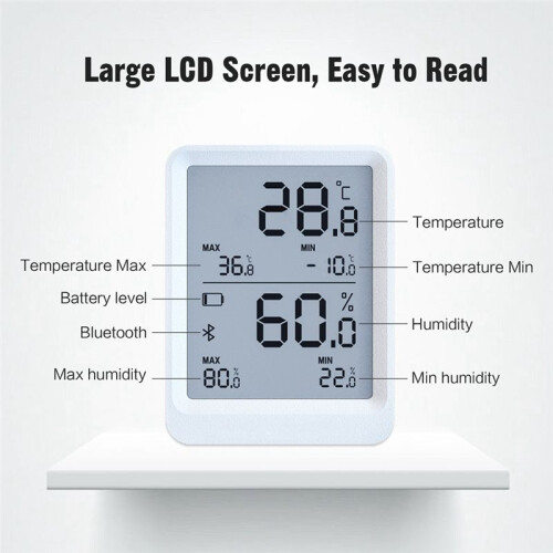 Temperature and Humidity Recorder  Temperature Humidity Monitor Support Automatic Data Reports for Hatching Box 2