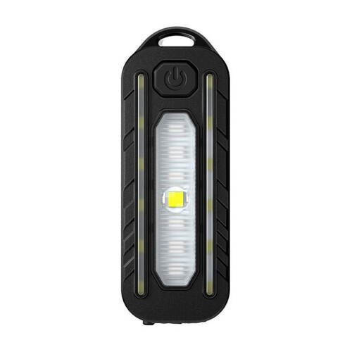 Outdoor Flashlight Pen Clip Safety Warning Light Rechargeable Flashlight Outdoor Multi-Function Shoulder Strap Light B