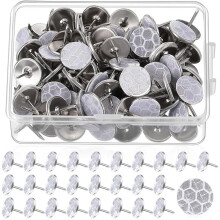 100 Pièces de Punaises Réfléchissantes pour Marquage de Sentiers, Punaises Réfléchissantes pour Sentiers, Punaises Lumineuses pour Sentiers