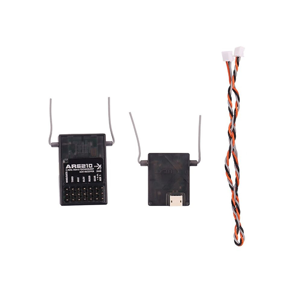 Ar6210 Dsmx 2.4G 6 Channel Receiver Receptor W Satellite For Dsm2 Dx6i Dx7 Dx8 Ar9020 Jr Dsx7 Dsx9 Airplane 4711242157655
